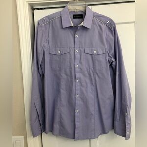 INC International Concepts Button Up Long Sleeve Western Shirt